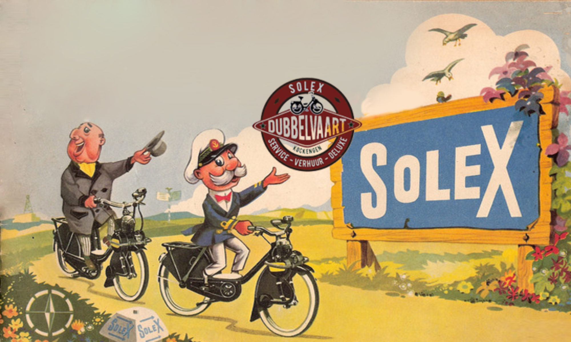Een SOLEX huur je bij Dubbelvaart
